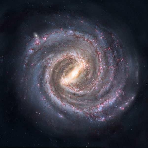 The Milky Way Slide 10 / 104 The Milky Way is shaped like a huge whirlpool. Outside the main spiral are about 200 ball-shaped clusters of stars.
