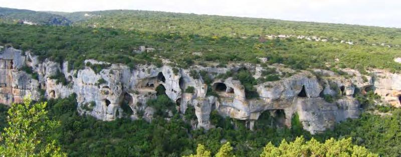 Karst Landscape formed by dissolution of limestone.