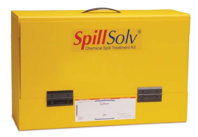 A Complete Offering... Kits SpillSolv Multi-Purpose Kit Acid, Caustic & Solvent Spills Catalog# SX1300-1: 2 x 1kg SpillSolv Acid Neutralizer 2 x 0.9kg SpillSolv Caustic Neutralizer 2 x 0.