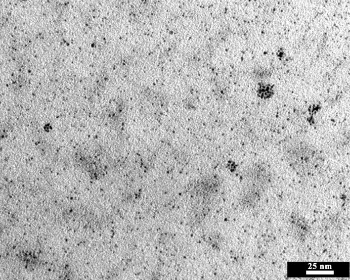 Normalized Counts a) b) 1,0 1,2 1,4 1,6 1,8 2,0 2,2 2,4 2,6 Diameter of NT-Au nanoparticles (nm) Figure 3.30. TEM bright-field image of Au nanoparticles covered with NT units (a).