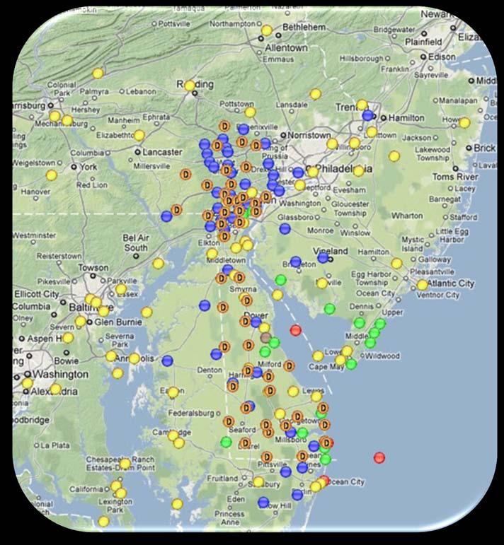 Delaware Environmental Observing System (DEOS) Receives Real-time