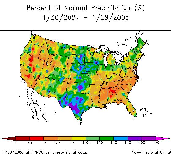 3) Temporal & Regional Drought