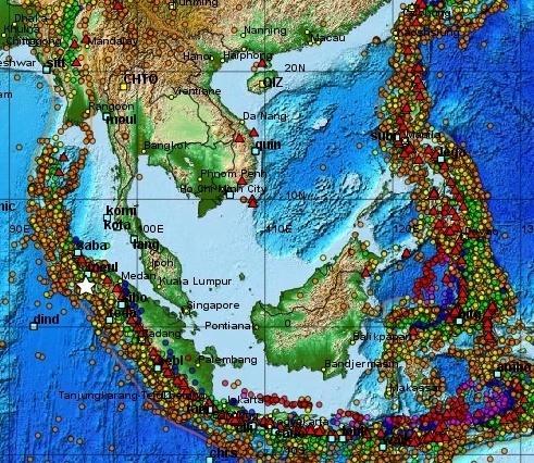 EARTHQUAKE TSUNAMI HAZARDS Due to its location, the Vietnamese coast can hardly be affected by destructive tsunamis, originated in the central