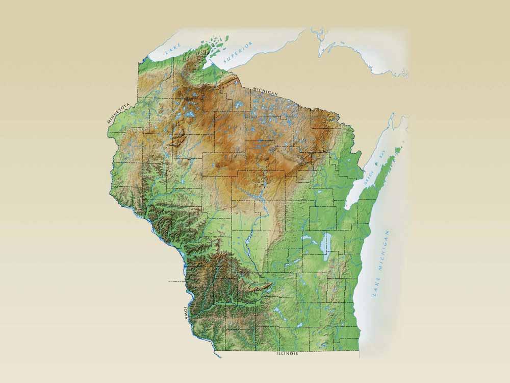 Wisconsin has prolific aquifers; groundwater is plentiful over most of the