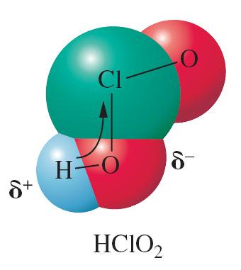 Consider the oxoacids. An oxoacid has the structure: H O Y The acidic H atom is always attached to an O atom, which in turn is attached to another atom Y.