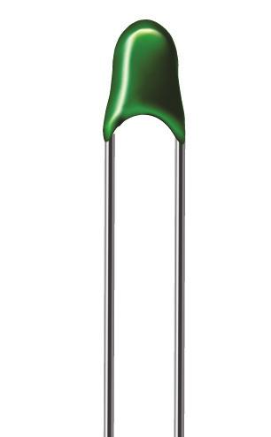 NTC Thermistor:TTC3 Series Ф3 mm Lead Type for Temperature Sensing/Compensation Features. RoHS compliant 2. Halogen-Free(HF) series are available 3. Body size: Ф3mm 4. Radial lead resin coated 5.