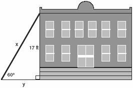 Math Regents Exam Questions - Pearson Integrated Algebra Lesson 11-5 Page 3 9. 080724a, P.I. A.A.44 The accompanying diagram shows a ramp 30 feet long leaning against a wall at a construction site.