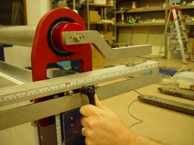 Position Load Cell to desired moment arm dimension from tube centerline (Step 2). Crank in load and take readings on each channel (Steps 3, 4, 5). Step 1.