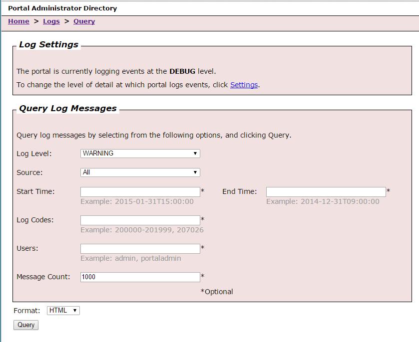 Portal for ArcGIS Logging http://myportal.esri.