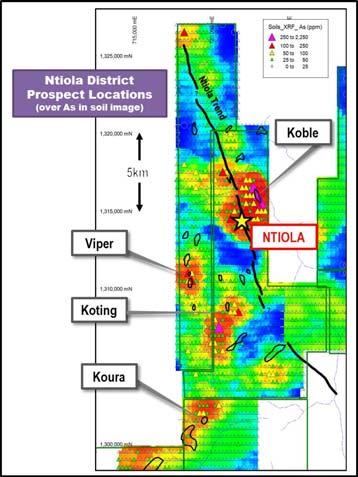 19 g/t gold recorded in the maiden diamond drill hole at Viper Prospect Drilling highlights continuity of thick, high grade, gold mineralised zone and confirms the discovery of a significant new gold