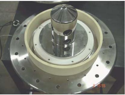 4.5 Assembly of Three and Five Electrode Ion Source on Test Stand After fabrication of all the components of the three and five electrode ECR proton ion source, the components have been assembled on
