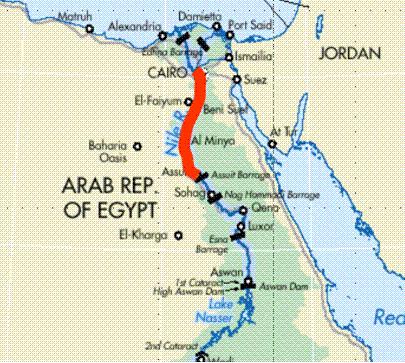 Figure 1: The River Nile Map