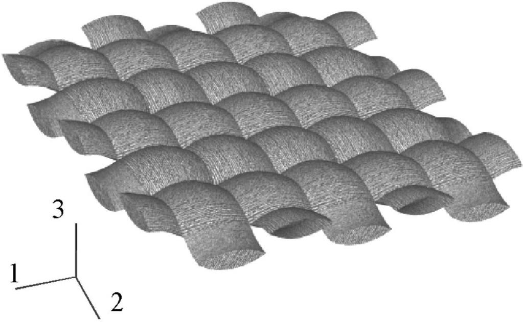 2502 G. Odegard et al. / Composites Science and Technology 61 (2001) 2501 2510 Fig. 1. Plain woven fabric architecture with the material coordinate system indicated. Fig. 2. 8HSwoven fabric architecture with the material coordinate system indicated.