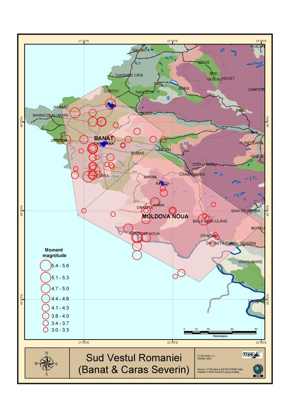 Vrancea seismic zone Hypocenter depth between 60 and 170 km, and epicentral surface of about 40x80 km Economic losses of 1.