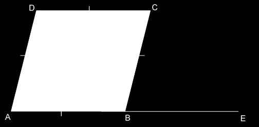 QUESTION 6 6.1 The diagram below is rhombus ABCD with diagonal BD, AB is extended to E and A = 70 0.