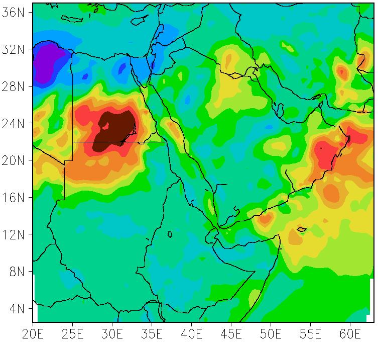 RCM Projection Rainfall Projection for the Arabian Peninsula Rainfall