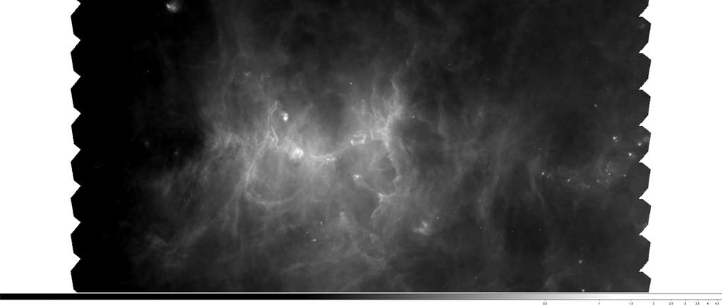 Eagle nebula Herschel PACS 70 µm