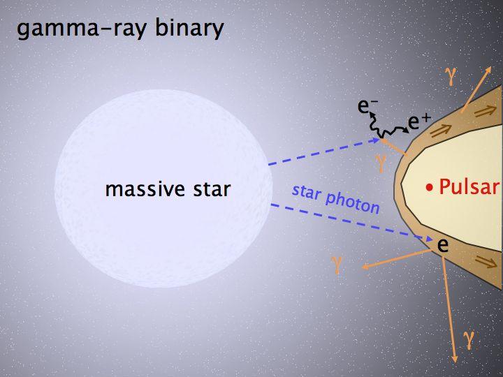 Gamma-ray binaries O/Be + compact object PSR B1259-63, LS 5039, LS I+61 303, HESS J0632, 1FGL J1018 dominant gamma-ray