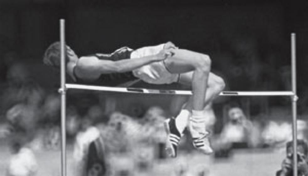 technique of high jumping.