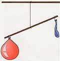 A. The Cause of Air Pressure Inflated Balloon Empty Balloon A) The weight of the air overhead causes pressure.