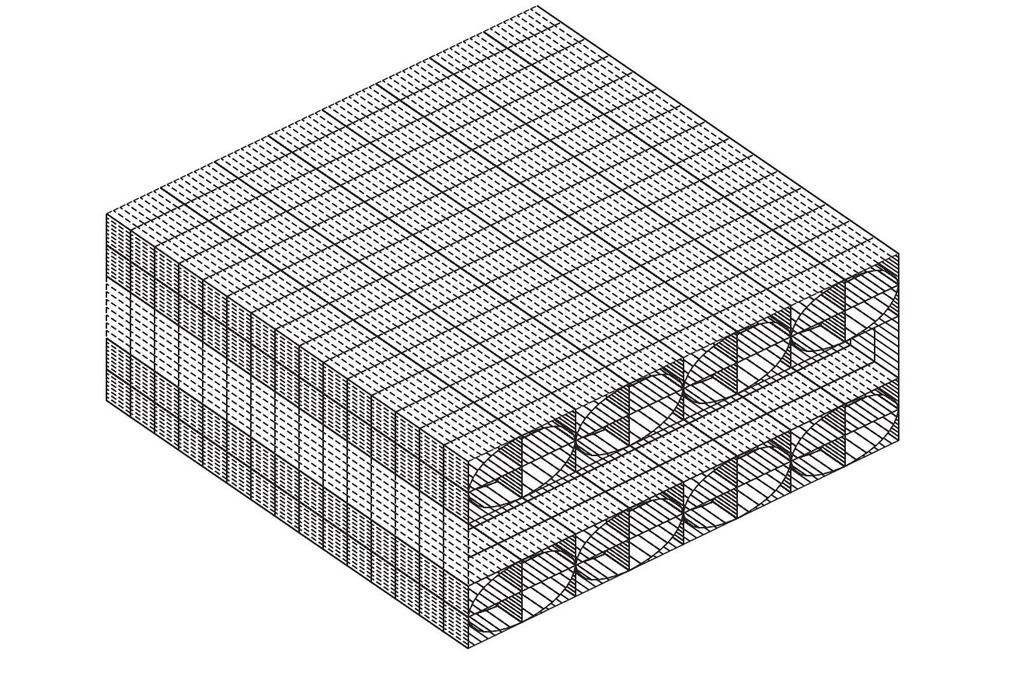 4. RESULTS A simple cell of a laminated structure is considered as a numerical example. The cell length is 40 mm, the height is 0.6 mm and the width is 0.8 mm. One end of the structure is clamped.