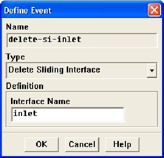 Angle. For non-in-cylinder flows, specify the time (in seconds) at which you want the event to occur under At Time.