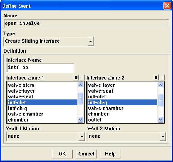 Activating a Cell Zone To activate a cell zone, select Activate Cell Zone in the Type drop-down list in the Define Event panel (Figure 4.