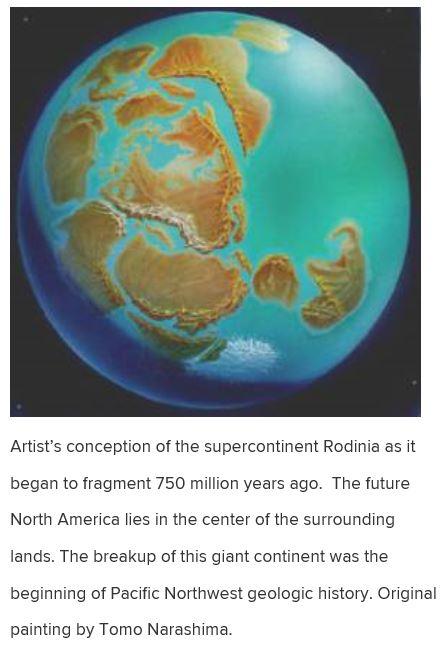 Rodinia supercontinent, 750 ma bp Burke