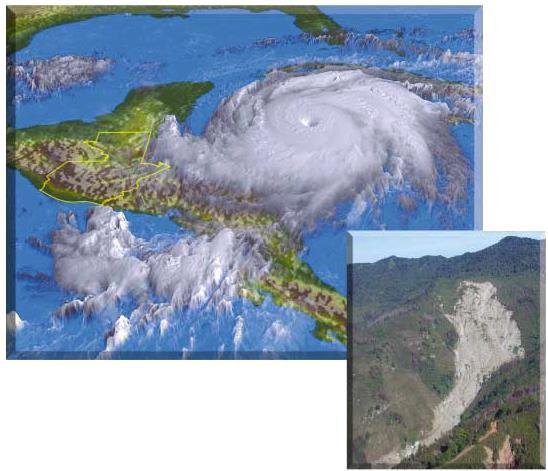 Landslides (Mass Wasting) Landslides Triggered by Hurricane Mitch in Guatemala