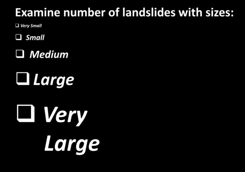 Landslides (Mass Wasting) 4. Triggered Landslide Events 4.