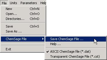 ChemSage file (*.