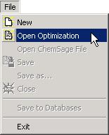 Opening an file The next time you want to work on your optimization, just open your file in the main window by: clicking on the «Open