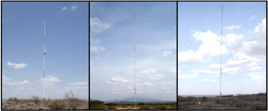 above sea level) CRC CARE & DER joint campaign (2009) to map the wind field using CDL Three masts