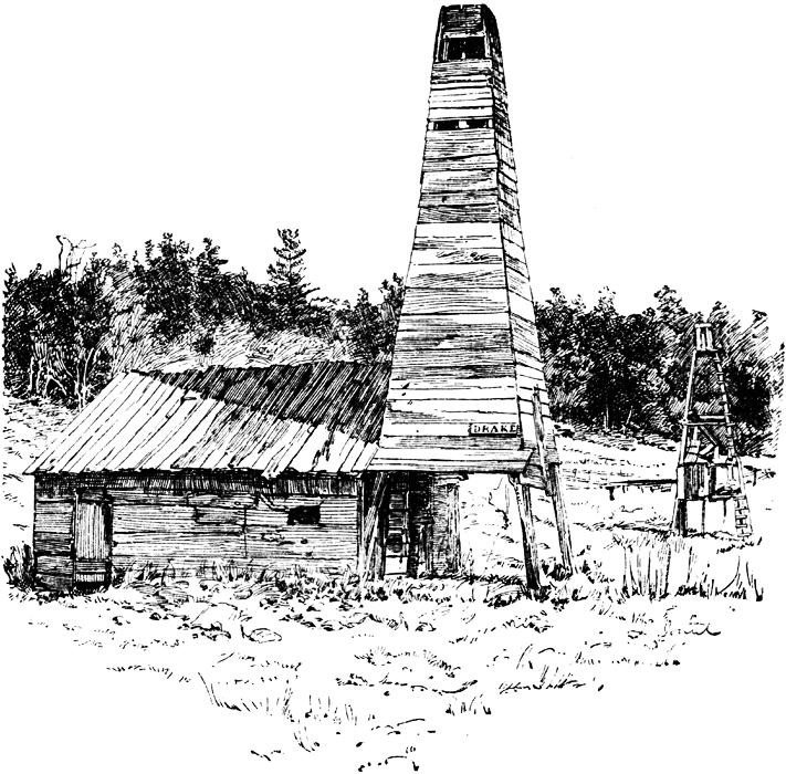 Early shale drilling history The first commercial oil well was drilled in Pennsylvania in 1859 by