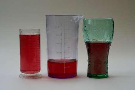 Measurement Conservation of volume Recognise that shapes and objects that look different can have equal volume e.g. by using different measuring jugs to show the same volume.