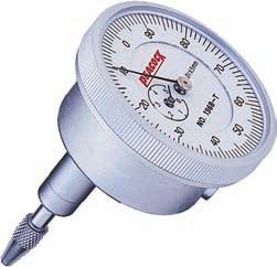 The back plunger dial gauge is characterized with easy handling since the spindle having the contact point moves in the direction perpendicular to the dial face and the gauge is more compact.