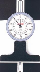 The dial gauge furnished offers a correct measured value since it can measure an object under