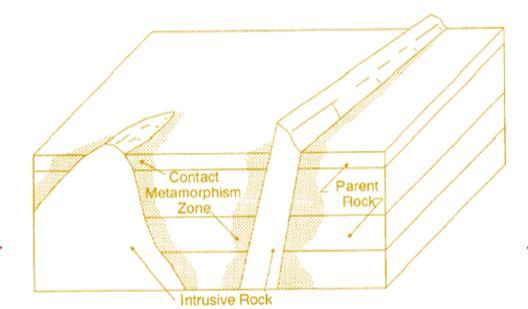 metamorphosis Driven by tectonic processes (deformation) Contact