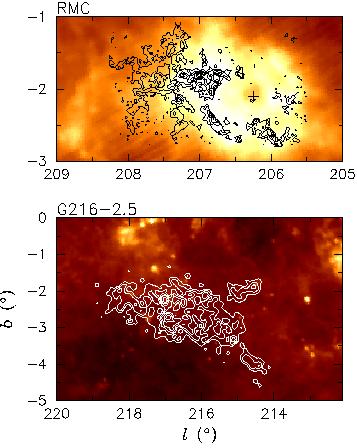Clumps in GMCs Williams et al (ApJ 428 693 1994) analyzed the 13 CO 1-0 clump structure of the Rosette and Maddalena Molecular Clouds Both clouds have similar masses ~ 10 5 M, but