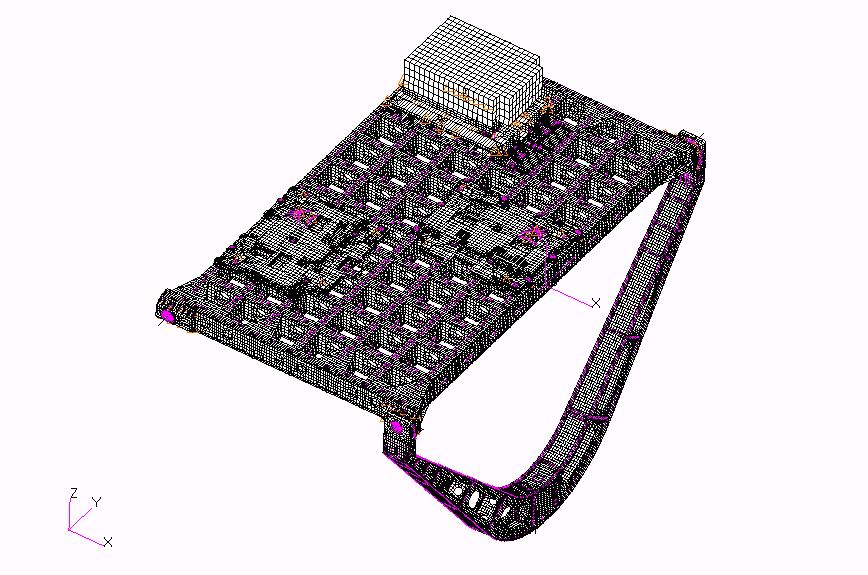 Example 650,000 dofs Integrated Cargo Carrier (ICC) Finite Element