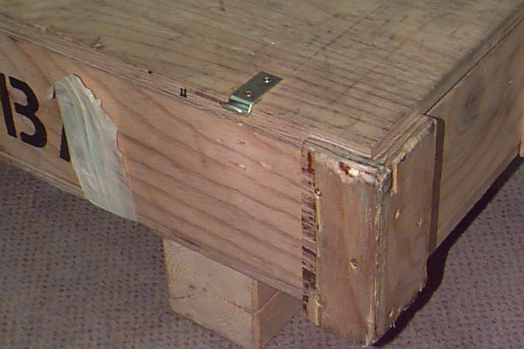3.3 Transport Damage At arrival at NIST the wooden box containing the step-gauge was seriously damaged. One of the clamps for locking the box was torn off.
