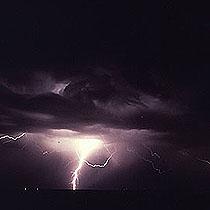 By counting the seconds between when you see the lightning and hear