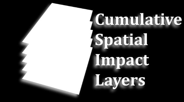 used to examine the cumulative spatial extents for key data sets related to: