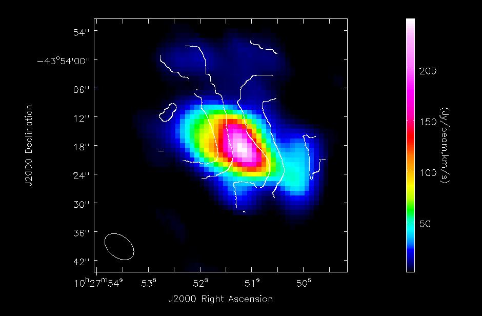 ALMA Science Verification: NGC 3256 Band 3 observations of the CO(1-0) line in NGC 3256 8
