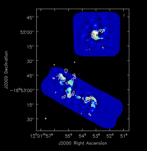 ALMA Science Verification: Antennae galaxies Colors: ALMA SV CO