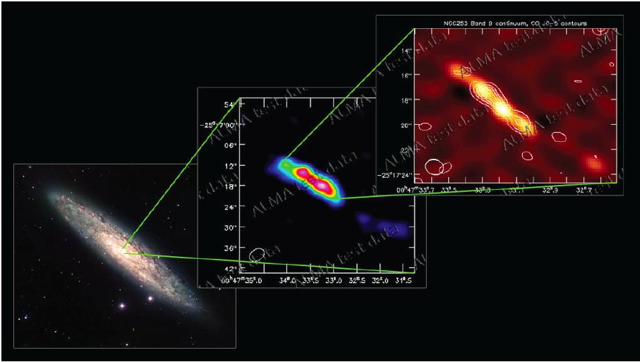 high CO transitions are compact ALMA test image: