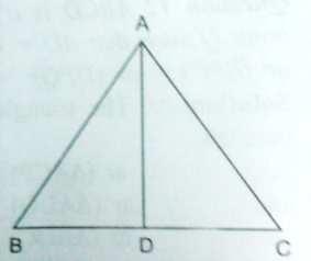 In the figure, ABC is a triangle with AD as median.