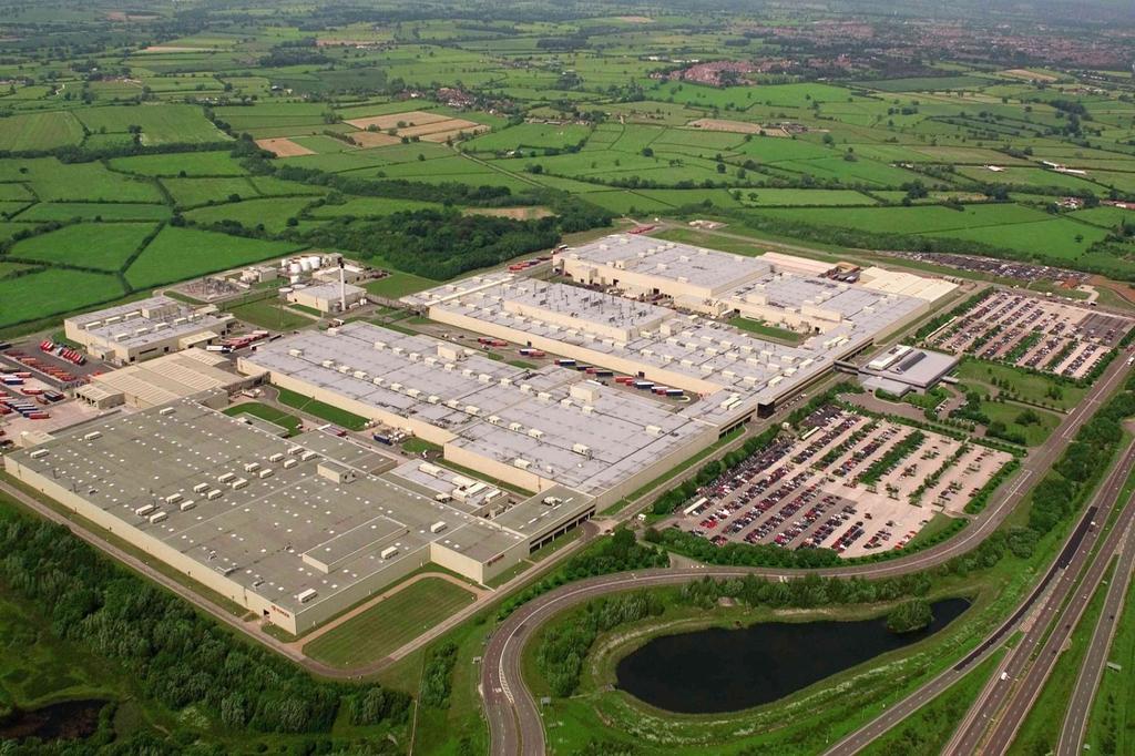 (iii) Give two further examples of jobs related to the service industry which are not included in the photographs.. (2) (iv) Look at the photograph of a car plant below.