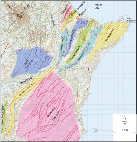 Figure 4: Active fault lines Heretaunga Plains The Hawke s Bay Hazards Portal, Jan. 2016 55.
