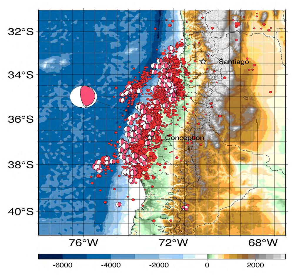 Feb. 27, 2010 Chile M w 8.8 Filling the 1835 seismic gap?
